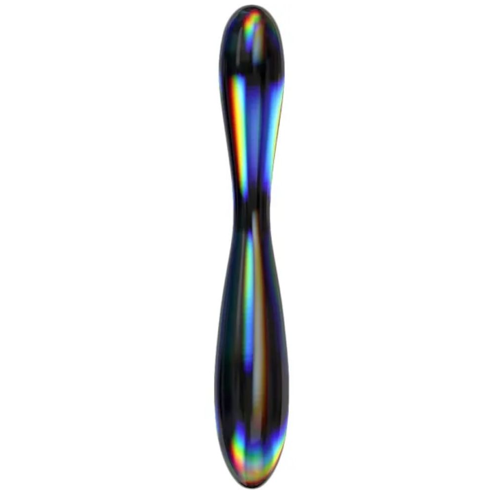 Lovetoy Twilight Gleam Glass Dildo-Double Delight Çif Taraflı Cam Dildo LV610025