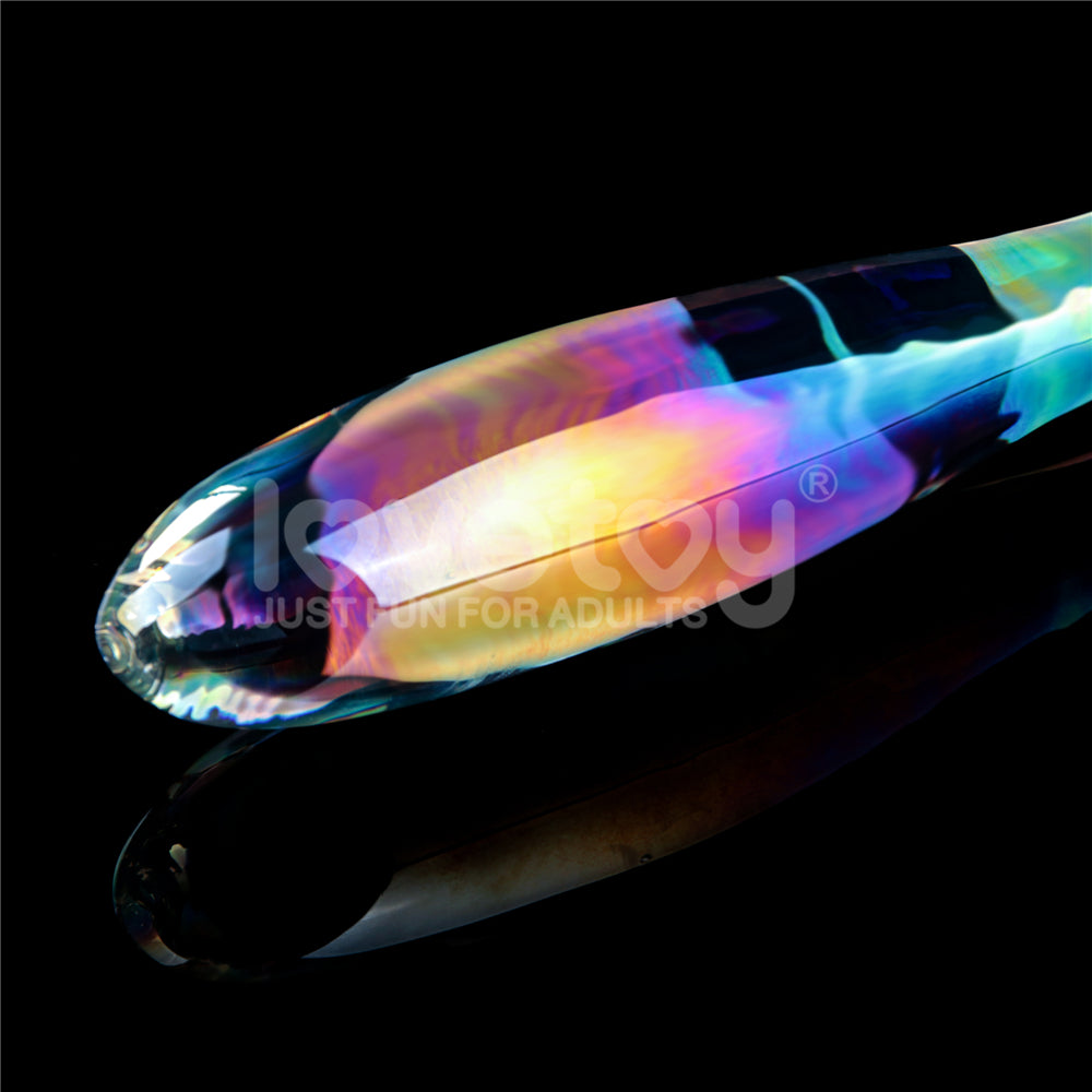Lovetoy Twilight Gleam Glass Dildo-Double Delight Çif Taraflı Cam Dildo LV610025