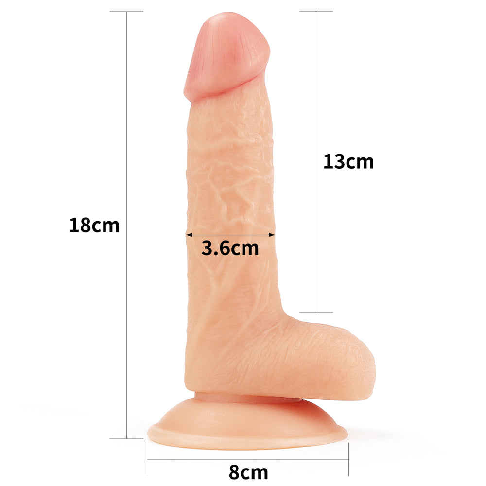 Lovetoy Easy Strapon 18 cm Flexible Kemerli Strapon Penis LV715005