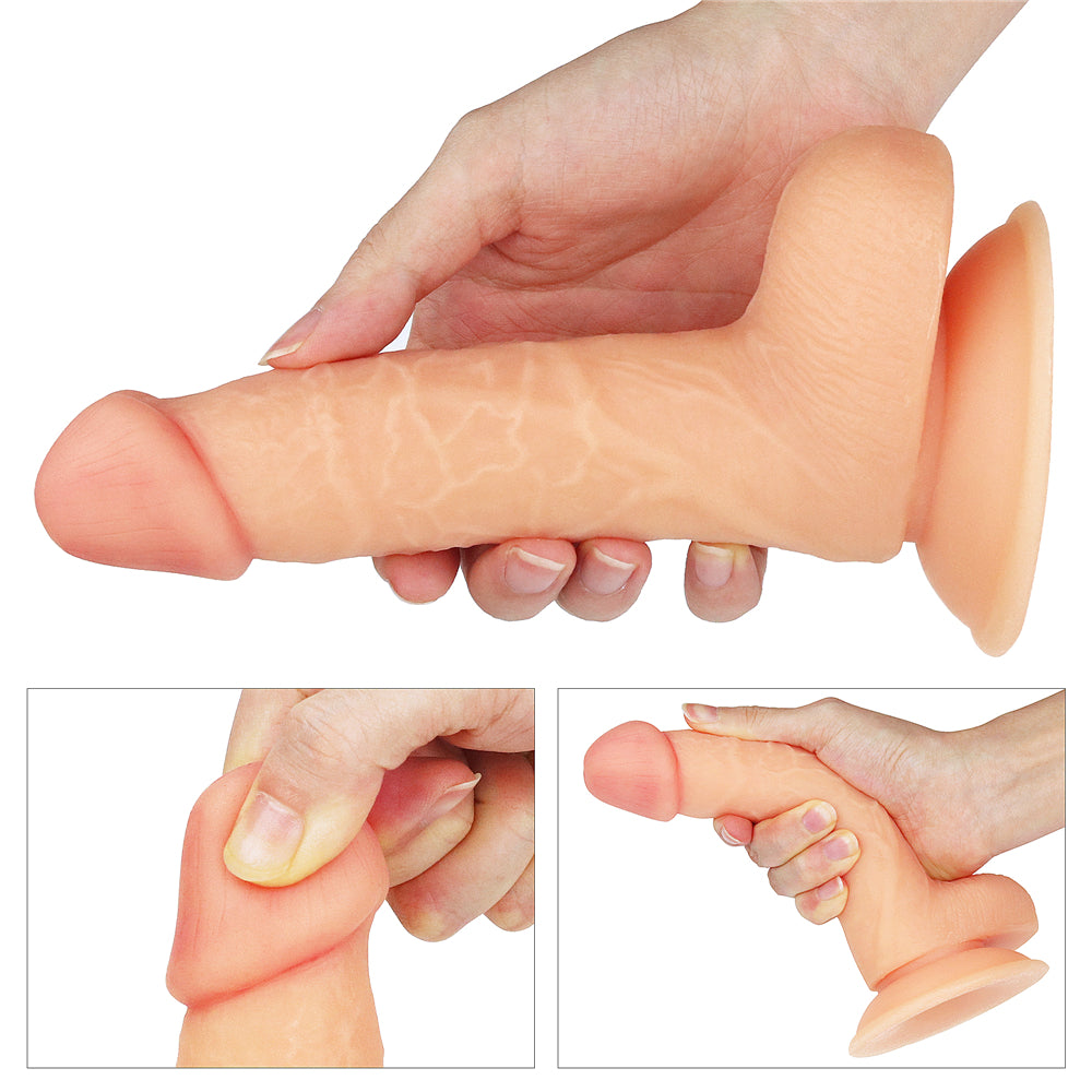 Lovetoy Easy Strapon 18 cm Flexible Kemerli Strapon Penis LV715005