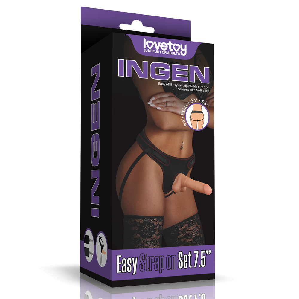 Lovetoy Easy Strapon 19 cm Kemerli Strapon Penis LV715007