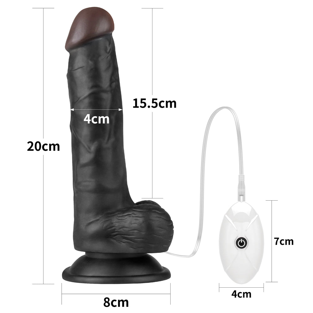 Lovetoy Easy Strapon 20 cm Titreşimli Kemerli Zenci Penis LV715127