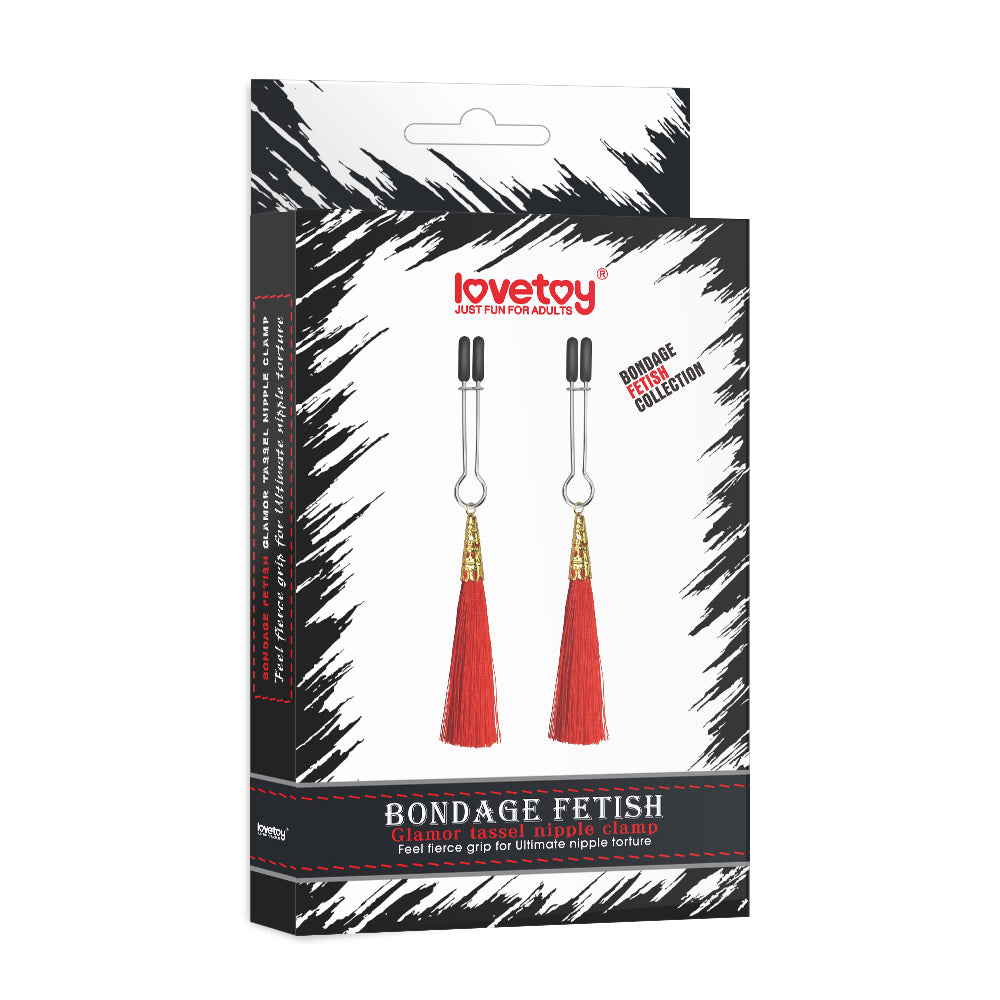 Lovetoy Glamor Tassel Nipple Clamp Göğüs Klipsi LV761009R