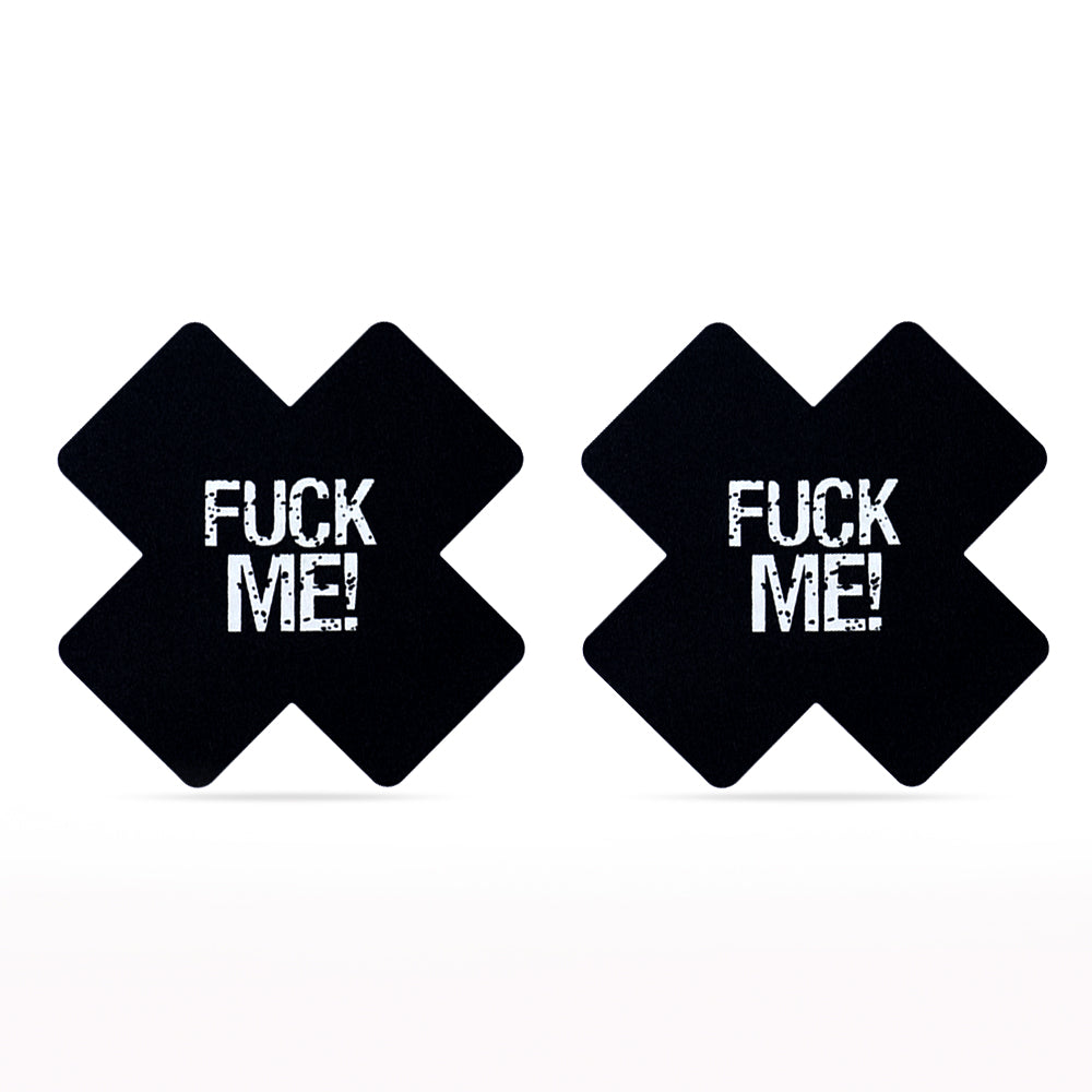 Lovetoy Fuck Me Cross Pattern Nipple Pasties Göğüs Ucu Bandı 2 Çift LV763008