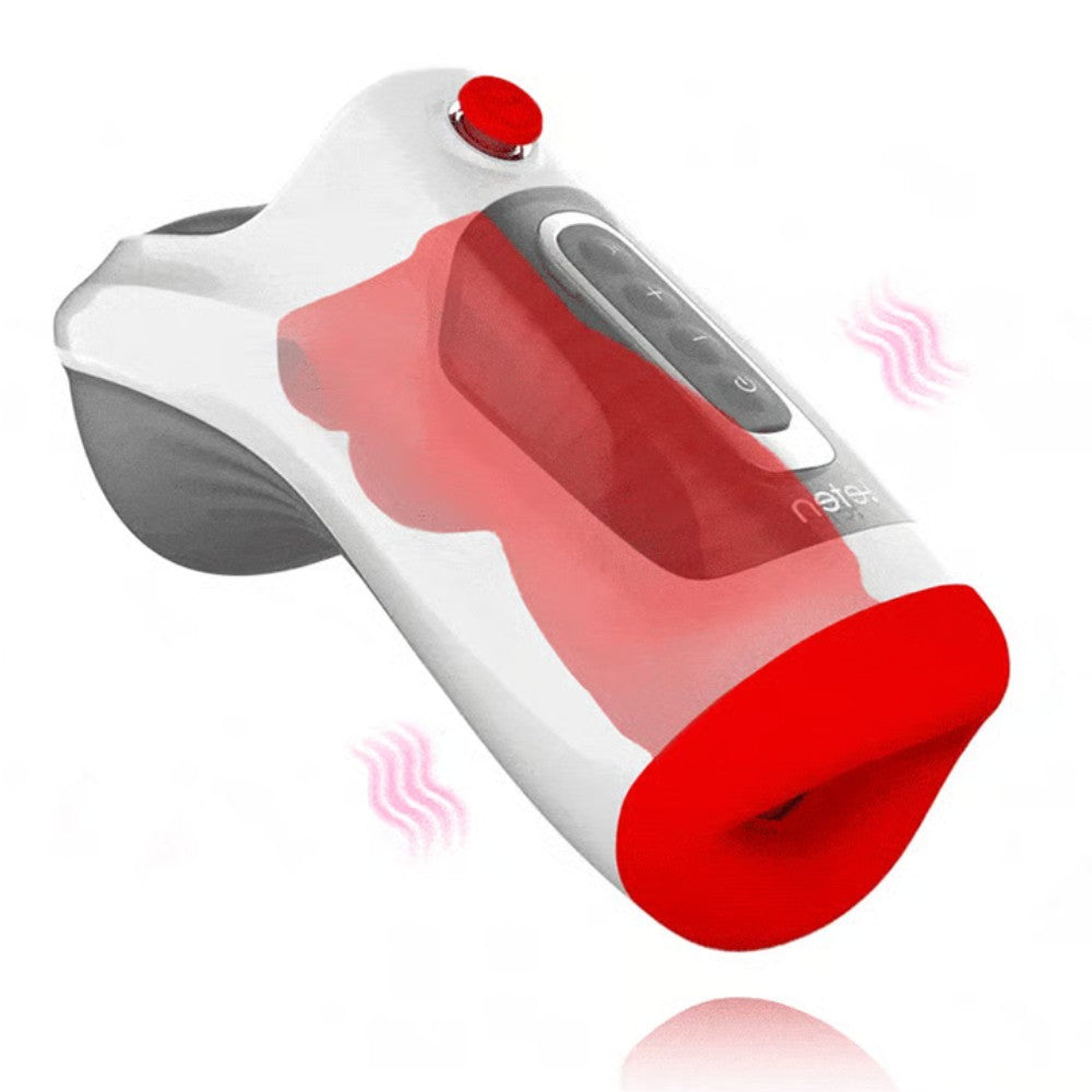 Leten New Air Oral Male Masturbation Cup Emiş Güçlü Titreşimli Oral Masturbator