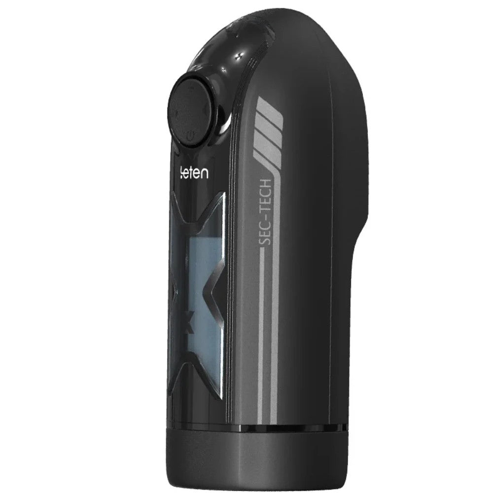 Leten X-Turbo İleri Geri Hareketli Isıtmalı ve Sesli Otomatik Masturbator Black