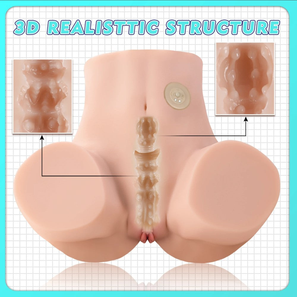 Shequ Maya Emişli ve Titreşimli Realistik Kalça Masturbator SQ-MAS50071