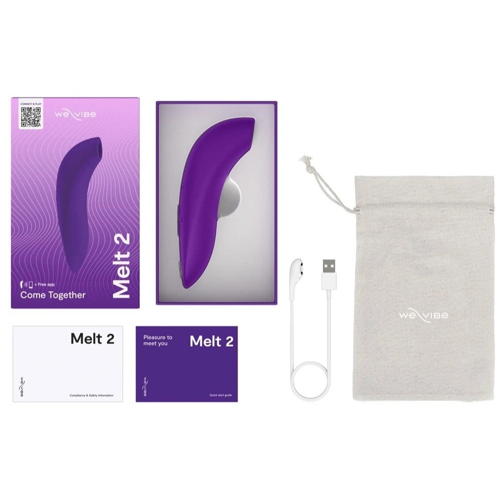 We-Vibe Melt 2 Telefon Kontrollü Emiş Güçlü Vibratör Purple