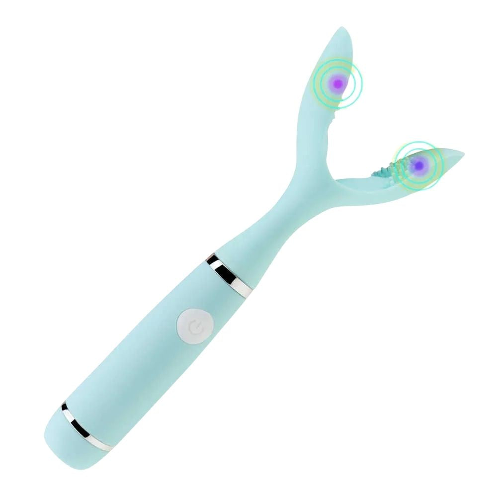 Spark Of Love Ripple YY Shape Stimulator Vibrator Mint Green