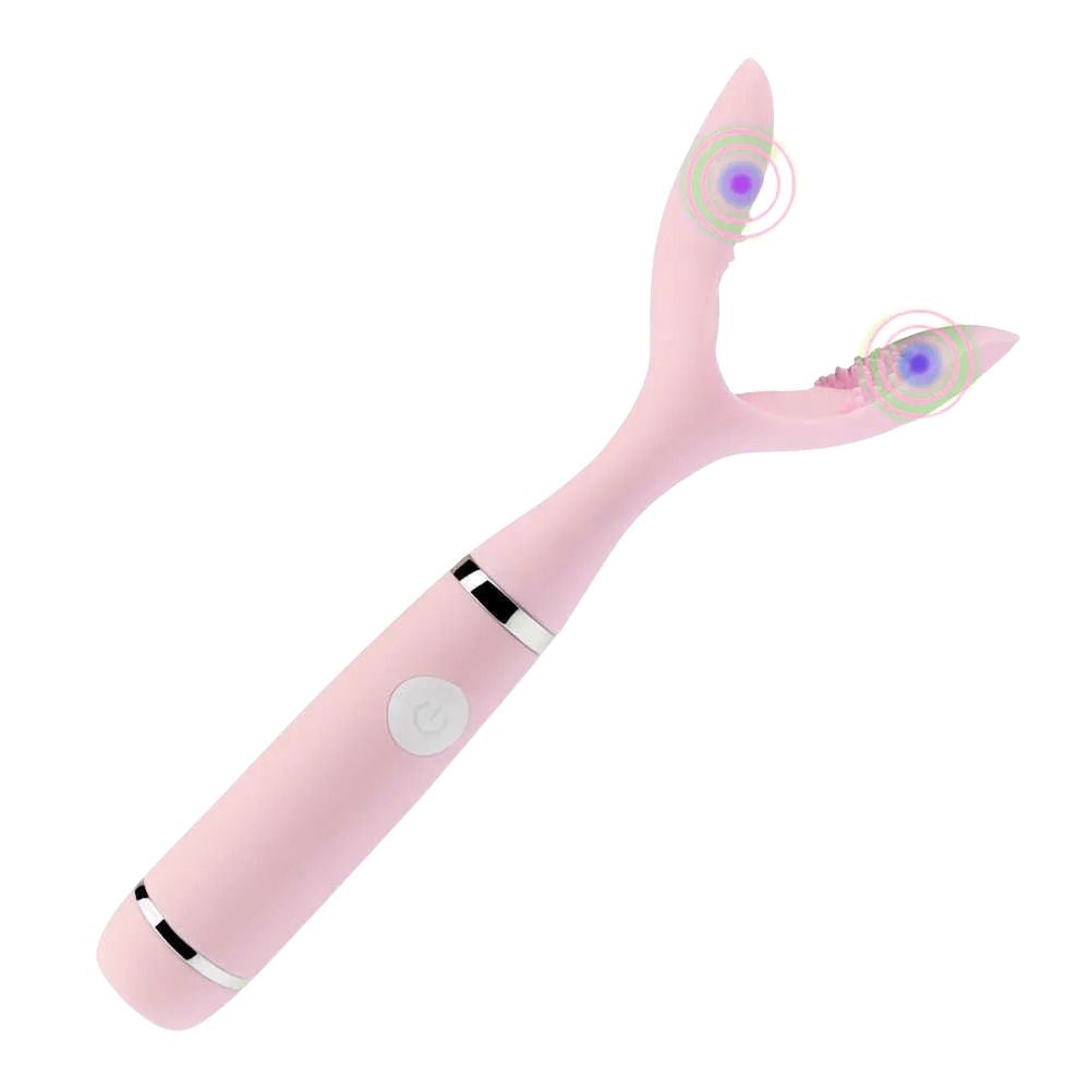 Spark Of Love Ripple YY Shape Stimulator Vibrator Pink