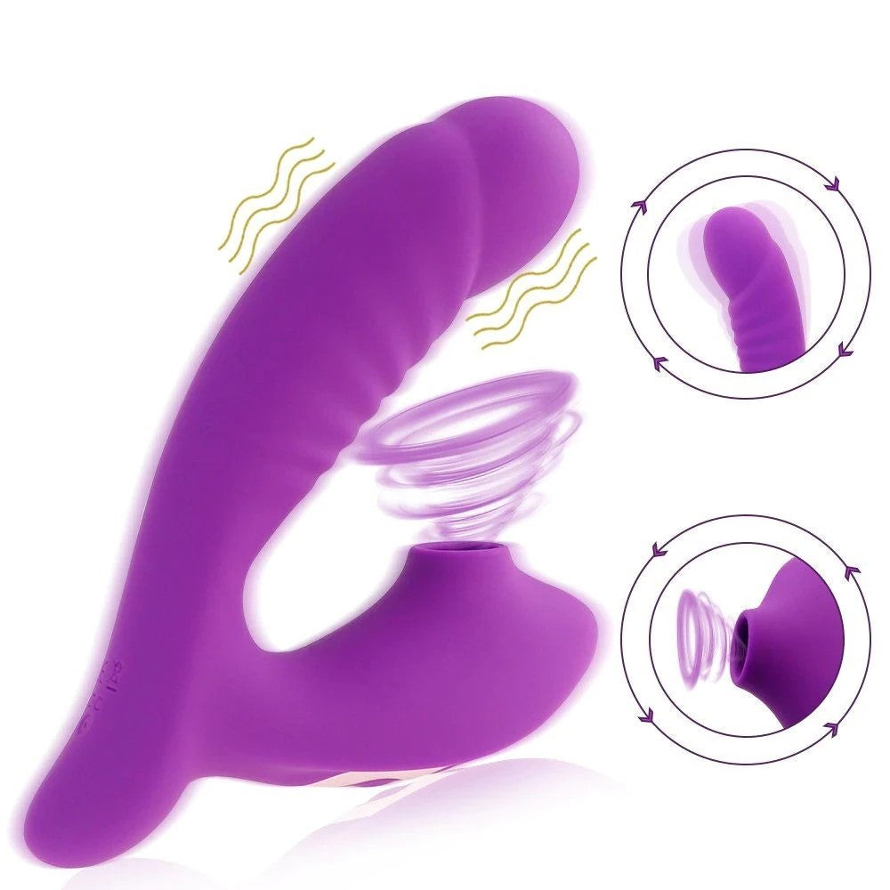 Zenn Strong Suction G-spot Emiş Güçlü Vibrator Purple