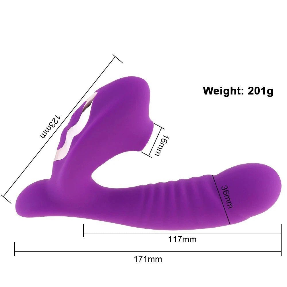 Zenn Strong Suction G-spot Emiş Güçlü Vibrator Purple