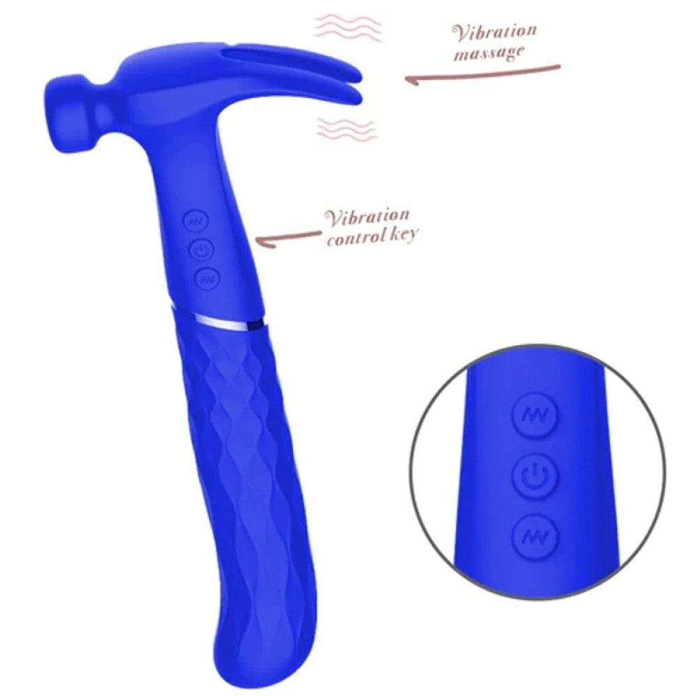 Hammer Love Ultra Güçlü Çekiç Vibratör Blue