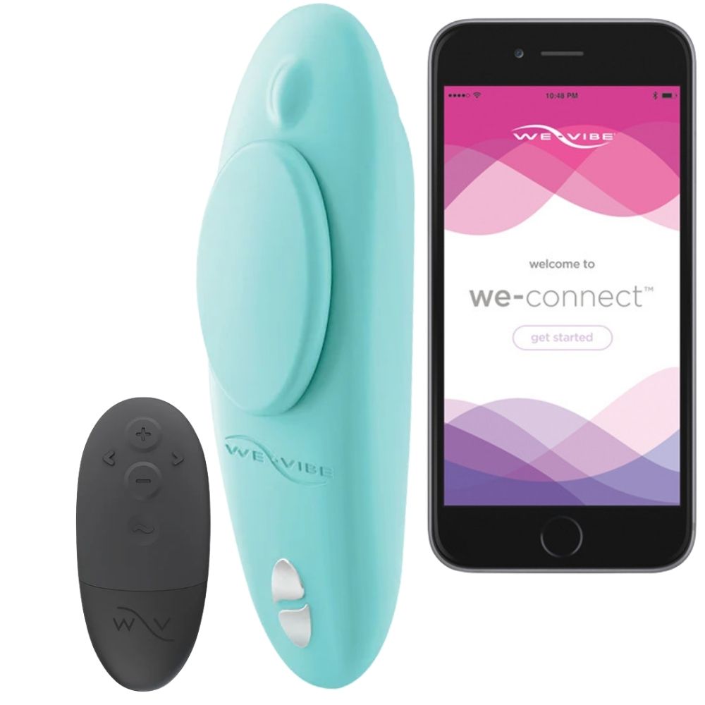 We-Vibe Moxie+ App And Remote Controlled Giyilebilir Vibrator Blue