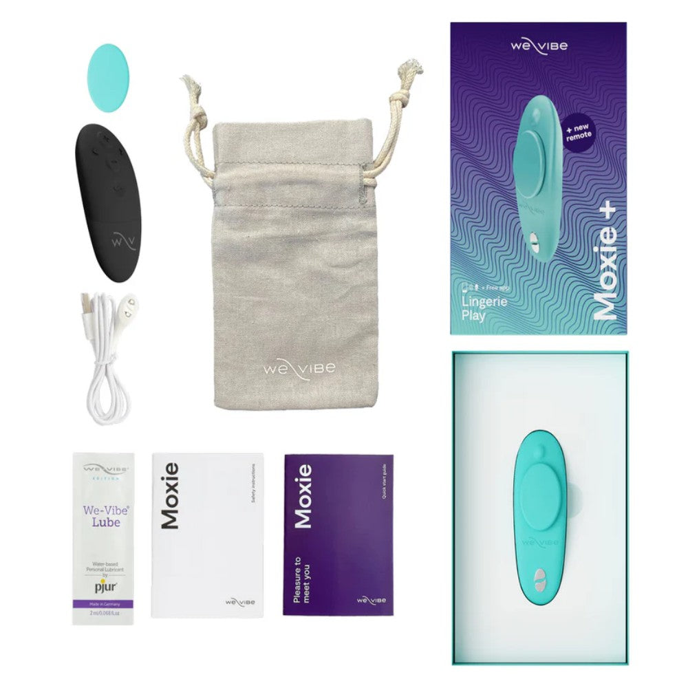 We-Vibe Moxie+ App And Remote Controlled Giyilebilir Vibrator Blue