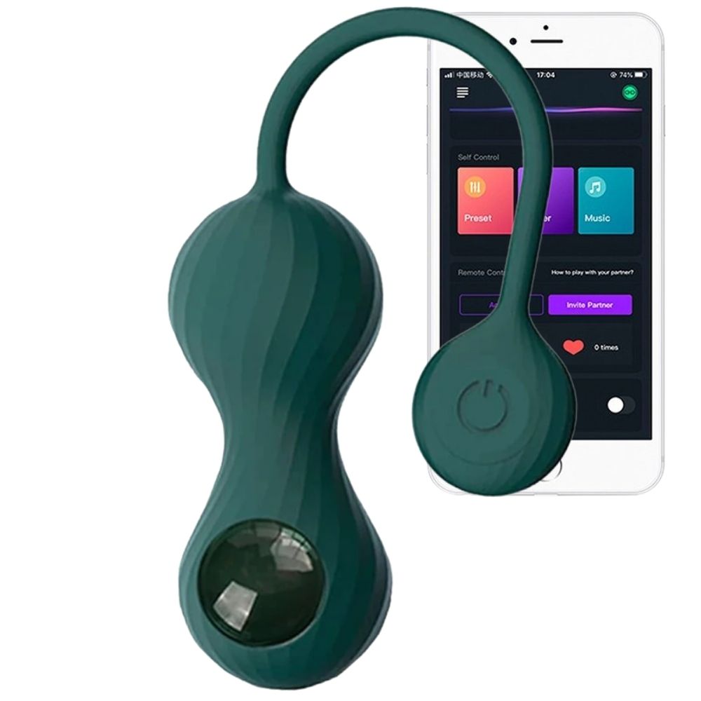 Magic Motion Crystal Duo Smart Kegel Vibrator With Weight Set