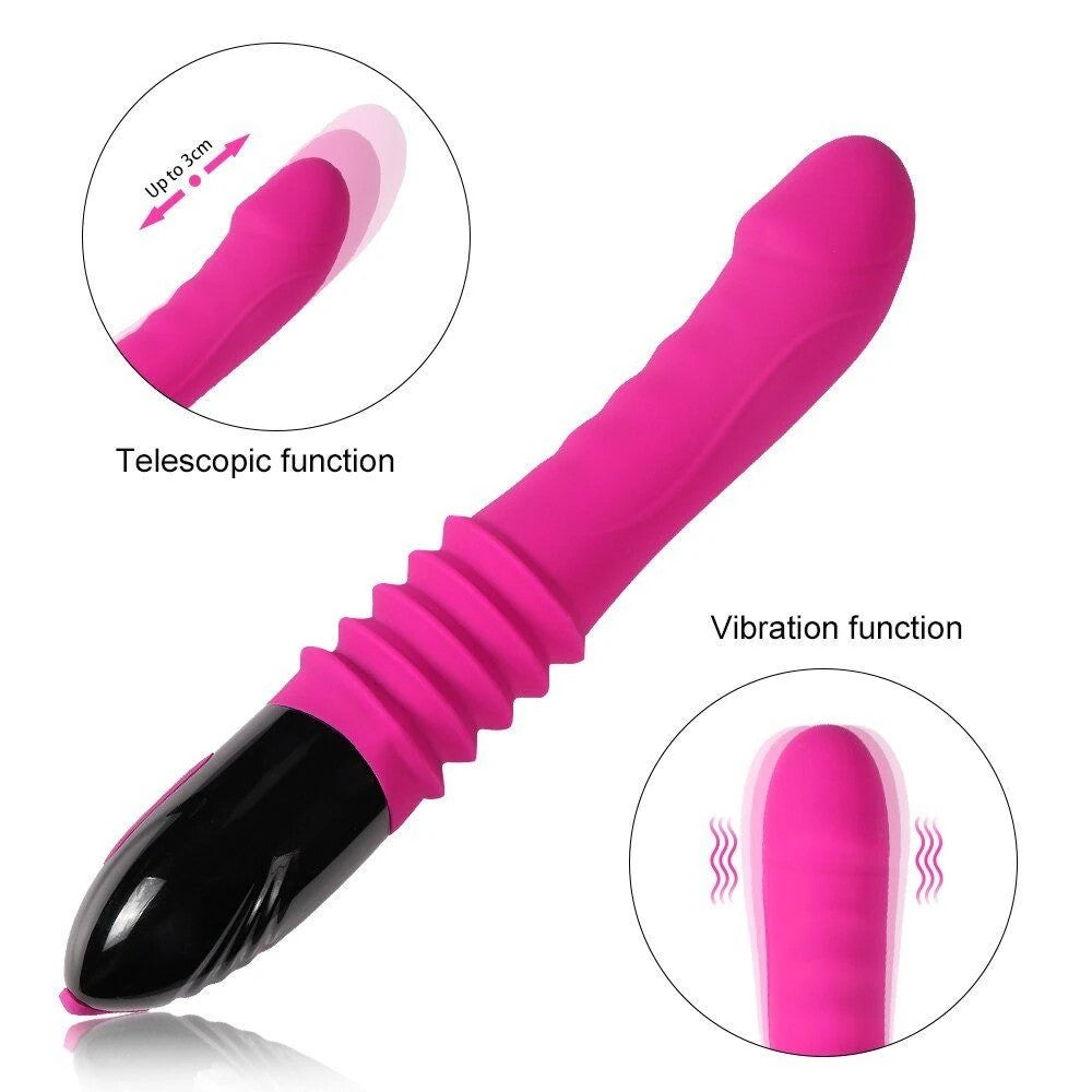 Shequ Nathan Thrusting 10 Modlu İleri Geri Hareketli Seks Vibratör SQ-VA10048