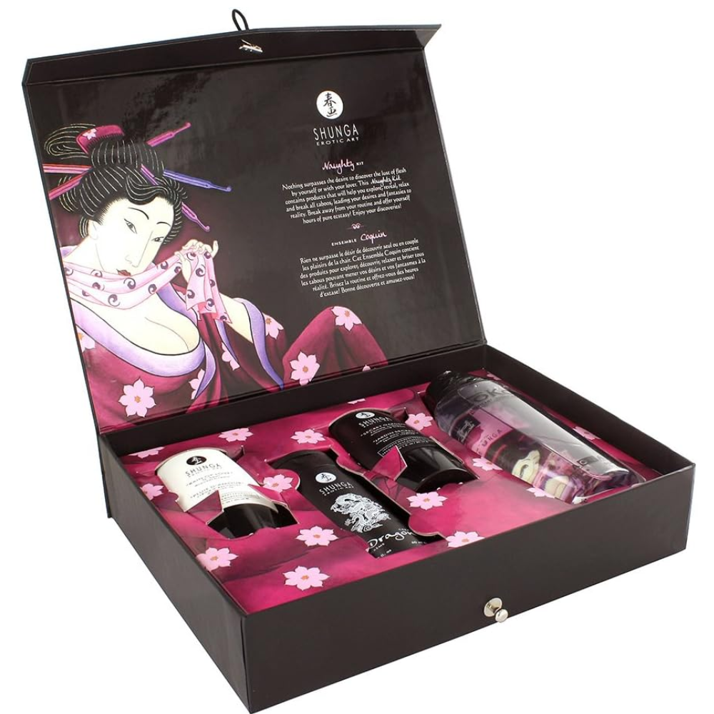 Shunga Erotica Art Naughty Kit Çiftlere Özel Kayganlaştırıcı Set