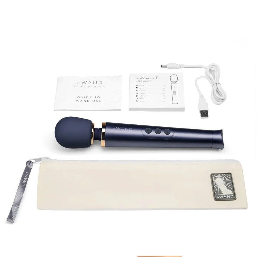 Le Wand Petite Rechargeable Massager Şarjlı Masaj Aleti Vibrator Navy