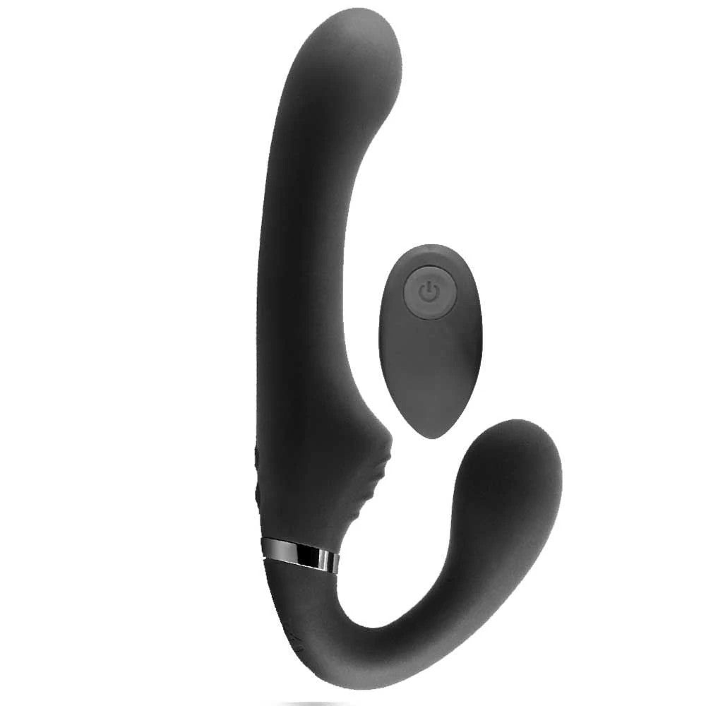 Ns Novelties ShiShi Midnight Rider Uzaktan Kumanda Strapless Strap-On Black