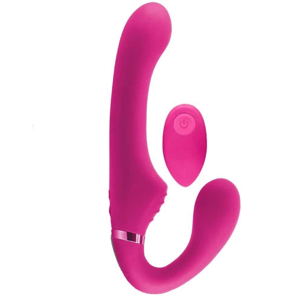 Ns Novelties ShiShi Midnight Rider Uzaktan Kumanda Strapless Strap-On Pink