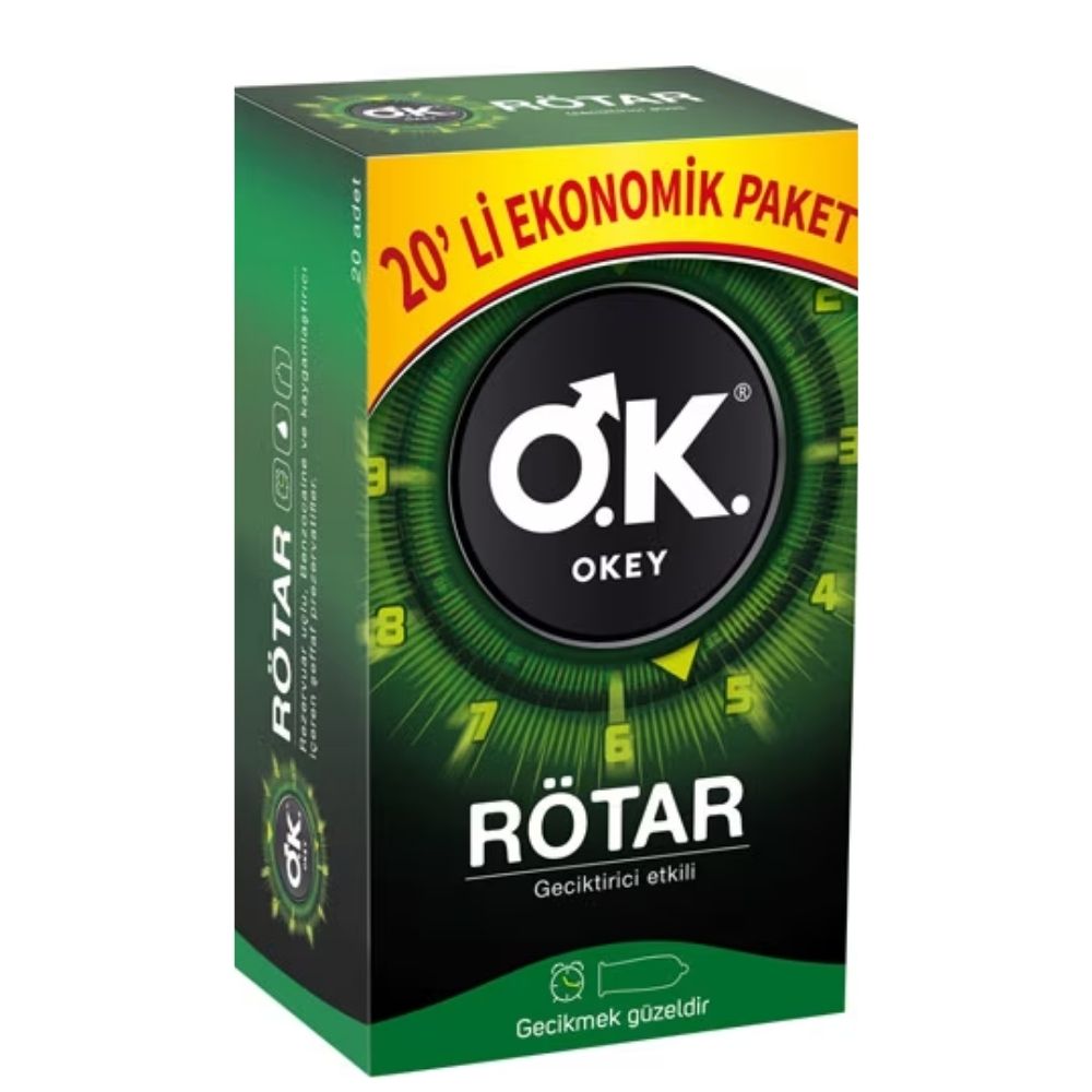 Okey Rötar 20'li Prezervatif Kondom