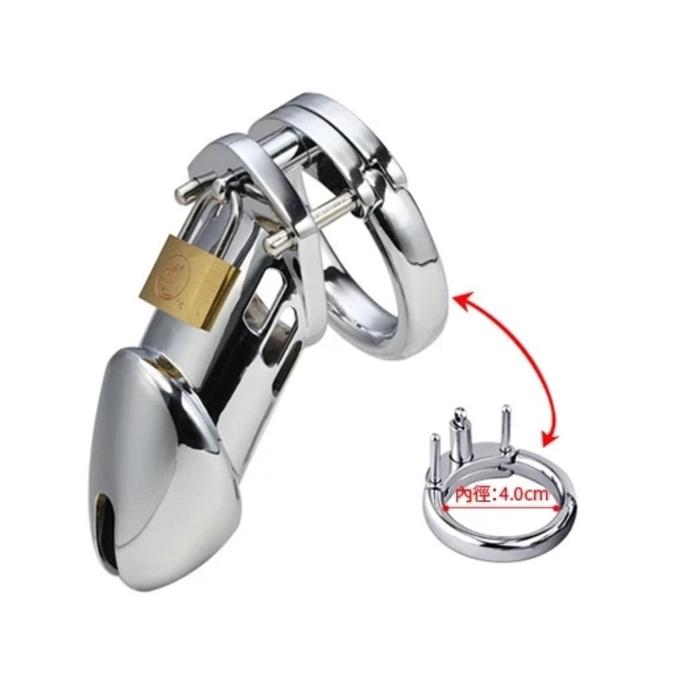 Master Male Chastity Cock Cage Metal Penis Kilidi 40 mm