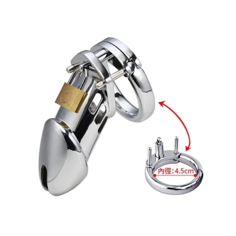Master Male Chastity Cock Cage Metal Penis Kilidi 45 mm
