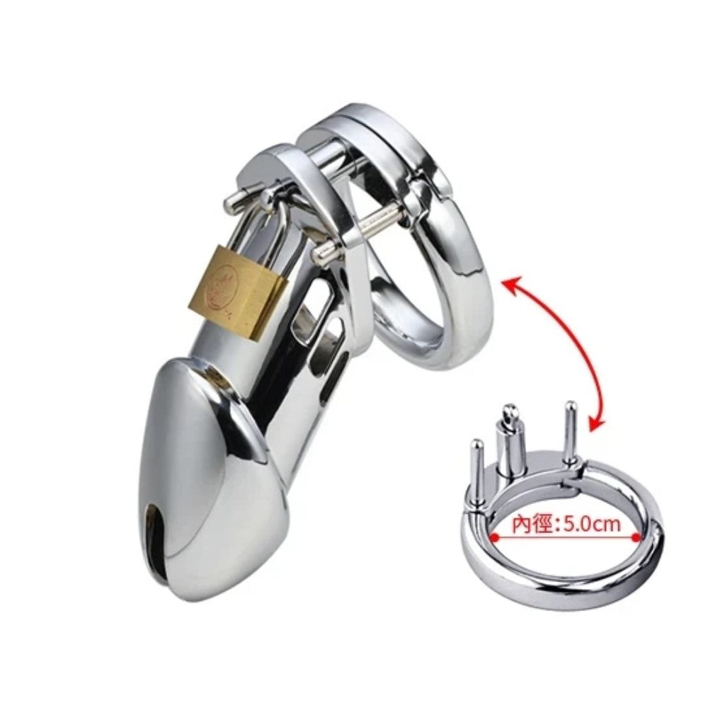 Master Male Chastity Cock Cage Metal Penis Kilidi 50 mm