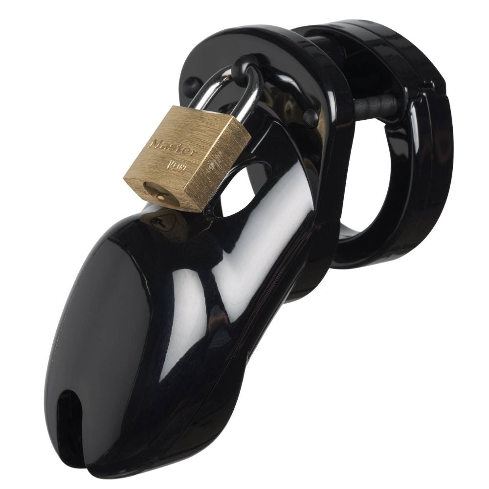 Master Chastity Devices Black Plastik Penis Kafesi Black