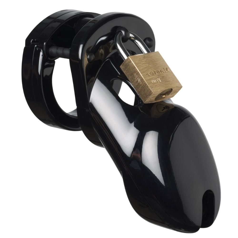 Master Chastity Devices Black Plastik Penis Kafesi Black