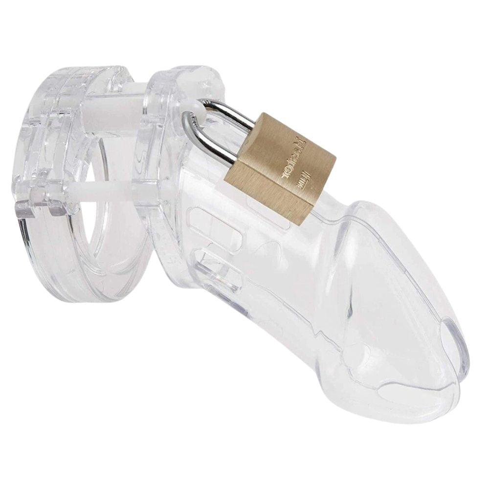 Master Chastity Devices Black Plastik Penis Kafesi Transparent