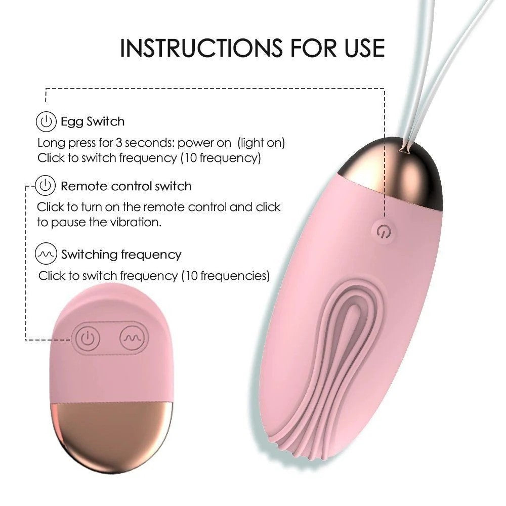 Spark Of Love Giyilebilir Uzaktan Kumandalı Egg Vibrator Pink