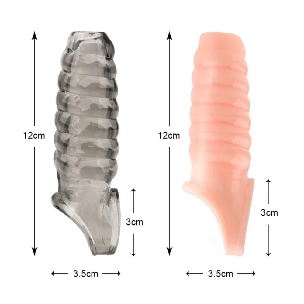 Private Boğumlu Yarım Penis Kılıfı Black