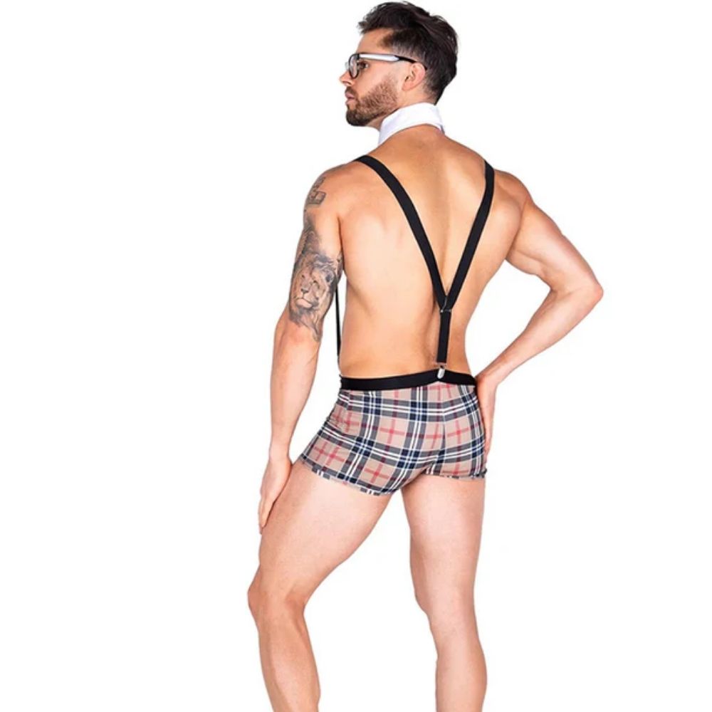 Fantasy Wear Ekoseli Zeki Erkek Kostümü L/XL