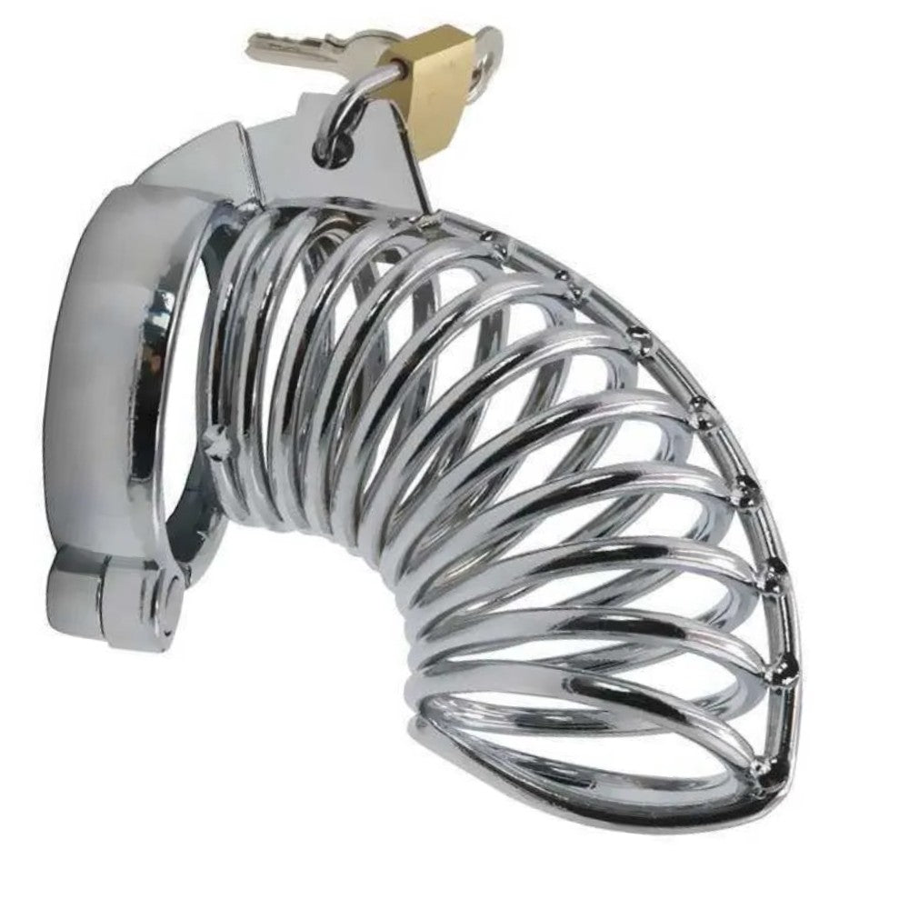 Master Male Chastity Metal Prisoner Cock Cage Penis Kilidi 50 mm