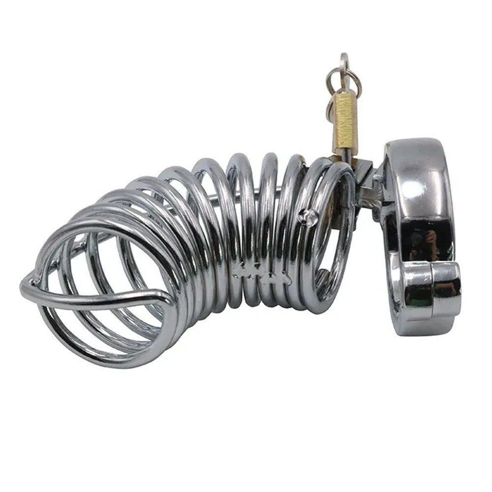 Master Male Chastity Metal Prisoner Cock Cage Penis Kilidi 40 mm