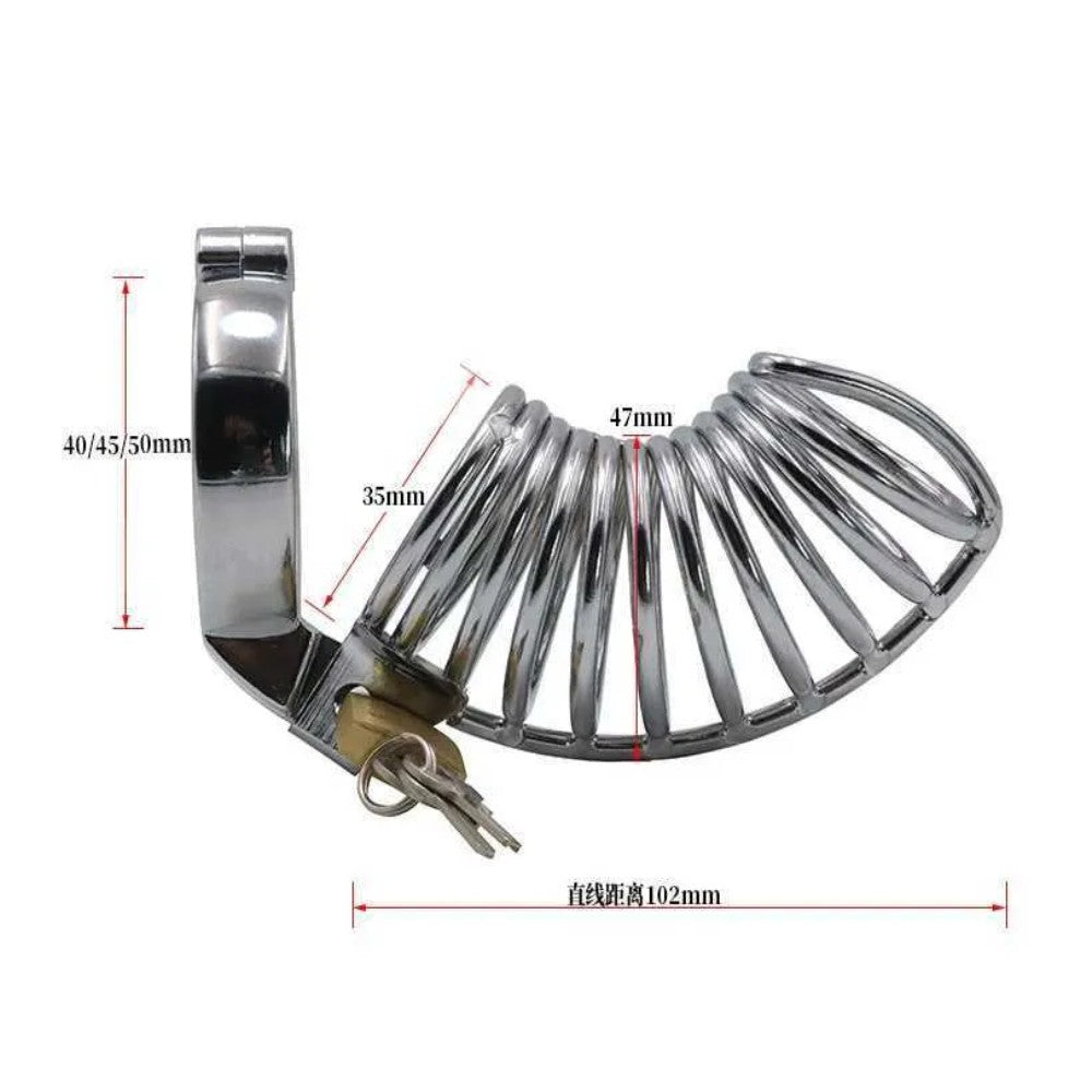 Master Male Chastity Metal Prisoner Cock Cage Penis Kilidi 40 mm