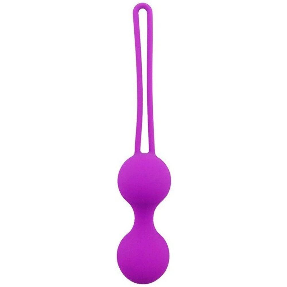 Kegel Benwa Ball Medikal Silikon Metal Jiggle Kegel Top Purple