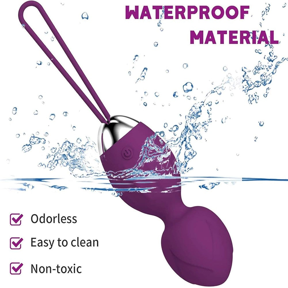 Premium Love Balls Uzaktan Kumandalı Kegel Egg Vibrator Purple