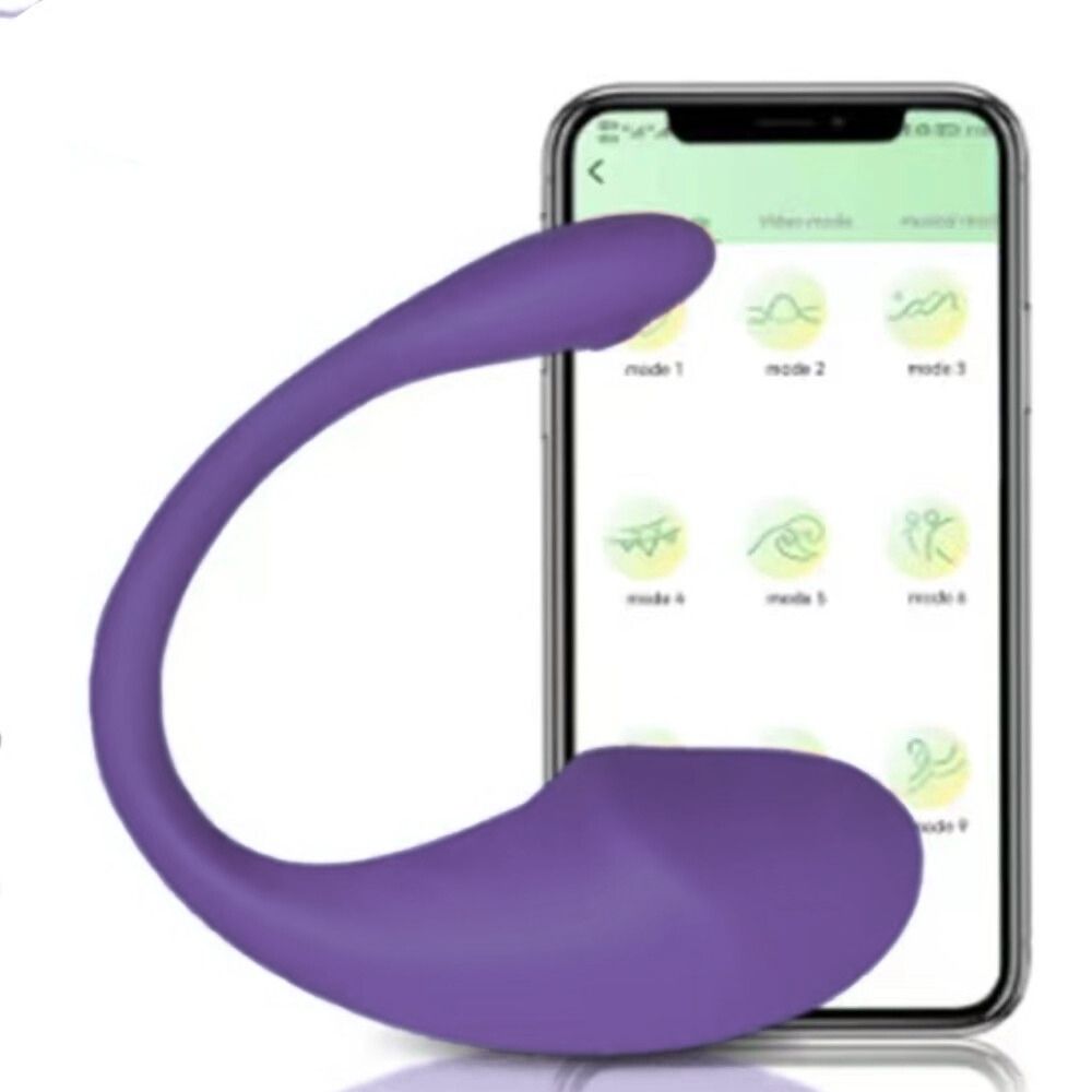 Push Telefon Kontrollü Giyilebilir Vibratör Purple