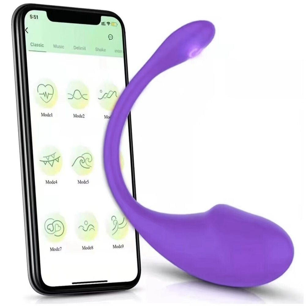 Push Telefon Kontrollü Giyilebilir Vibratör Purple
