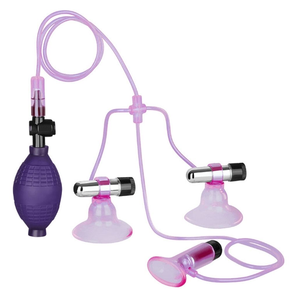 Pipedream Fetish Fantasy Vibrating Triple Suckers Üçlü Emici Vakum