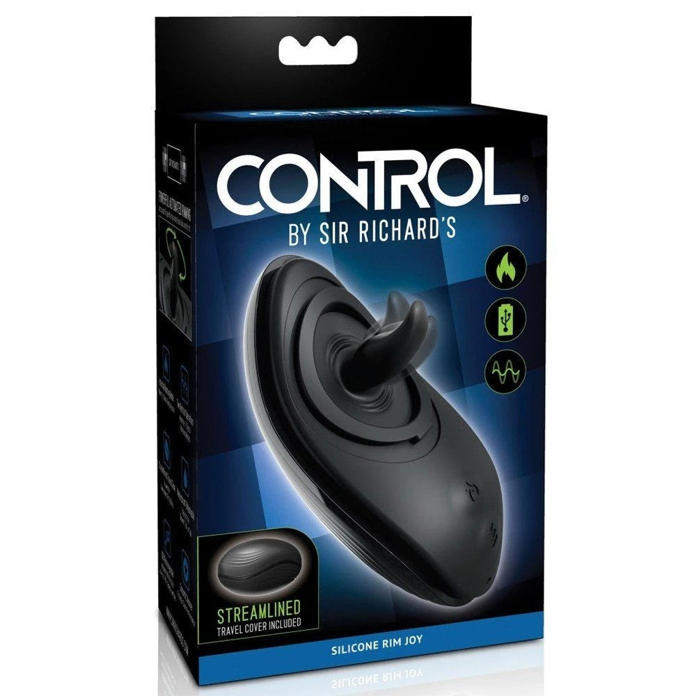 Pipedream Control By Sir Richard's Silicone Rim Joy Rechargeable Tongue Vibrator