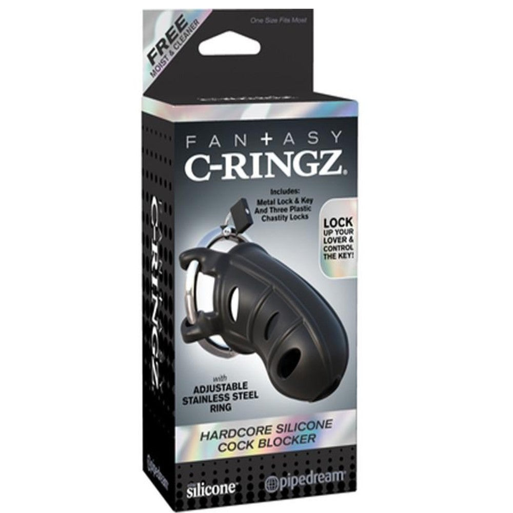 Pipedream Fantasy C-Ringz Hardcore Silicone Cock Blocker Penis Kafesi