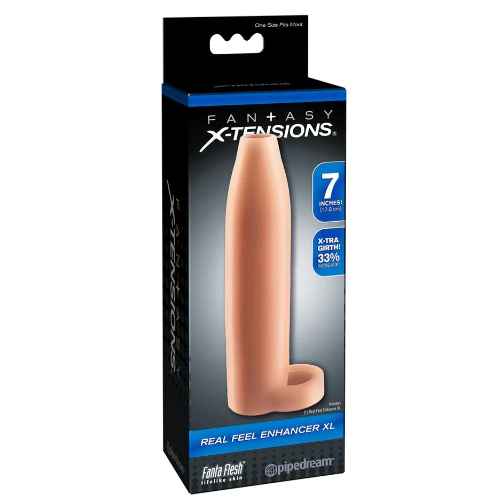 Pipedream Fantasy X-Tensions Real Feel Enhancer 7'' Penis Kılıfı