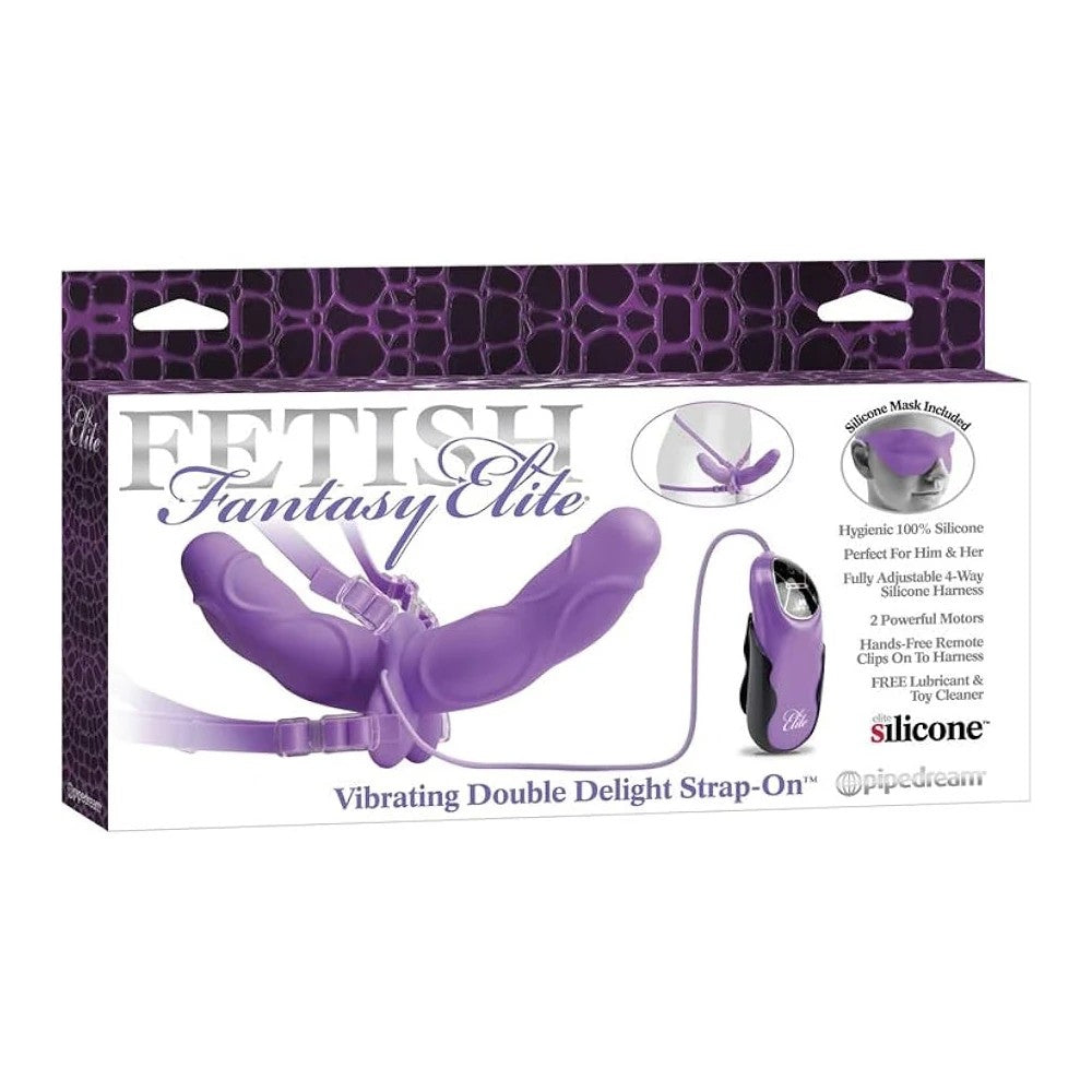 Pipedream Fetish Fantasy Elite Vibrating Double Delight Strap-On
