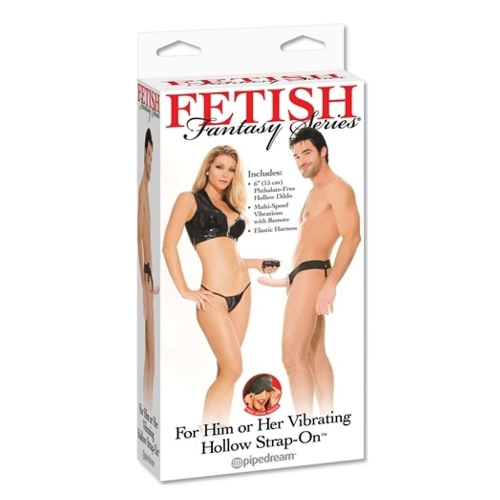 Pipedream Fetish Fantasy Series For Him Or Her Vibrating Hollow Strap-On