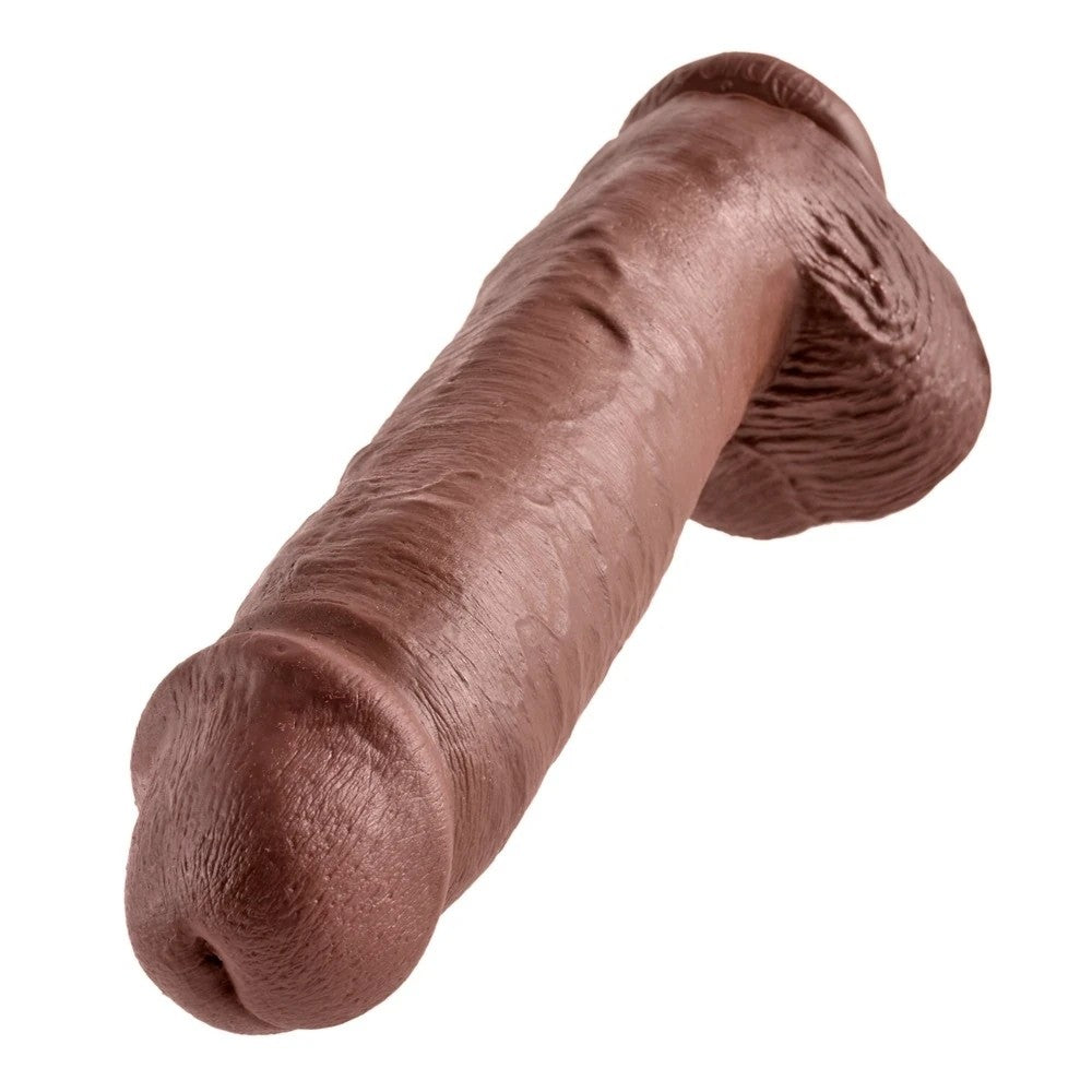 Pipedream King Cock 11 Inch Cock With Balls 28 cm Realistik Penis Brown