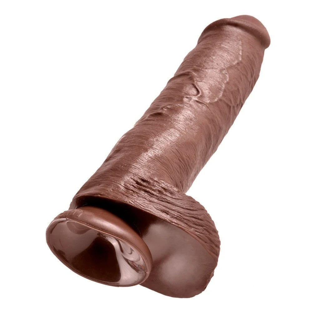 Pipedream King Cock 11 Inch Cock With Balls 28 cm Realistik Penis Brown